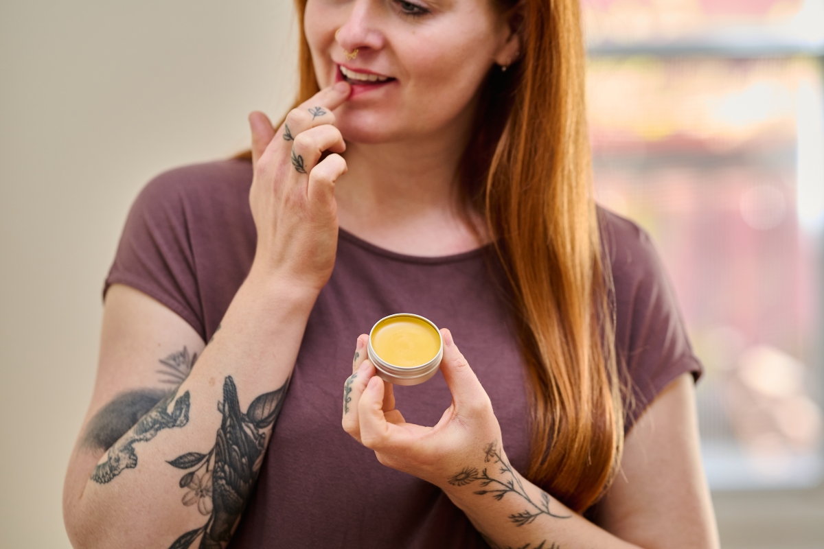 Baume à lèvres réparateur à la vitamine E