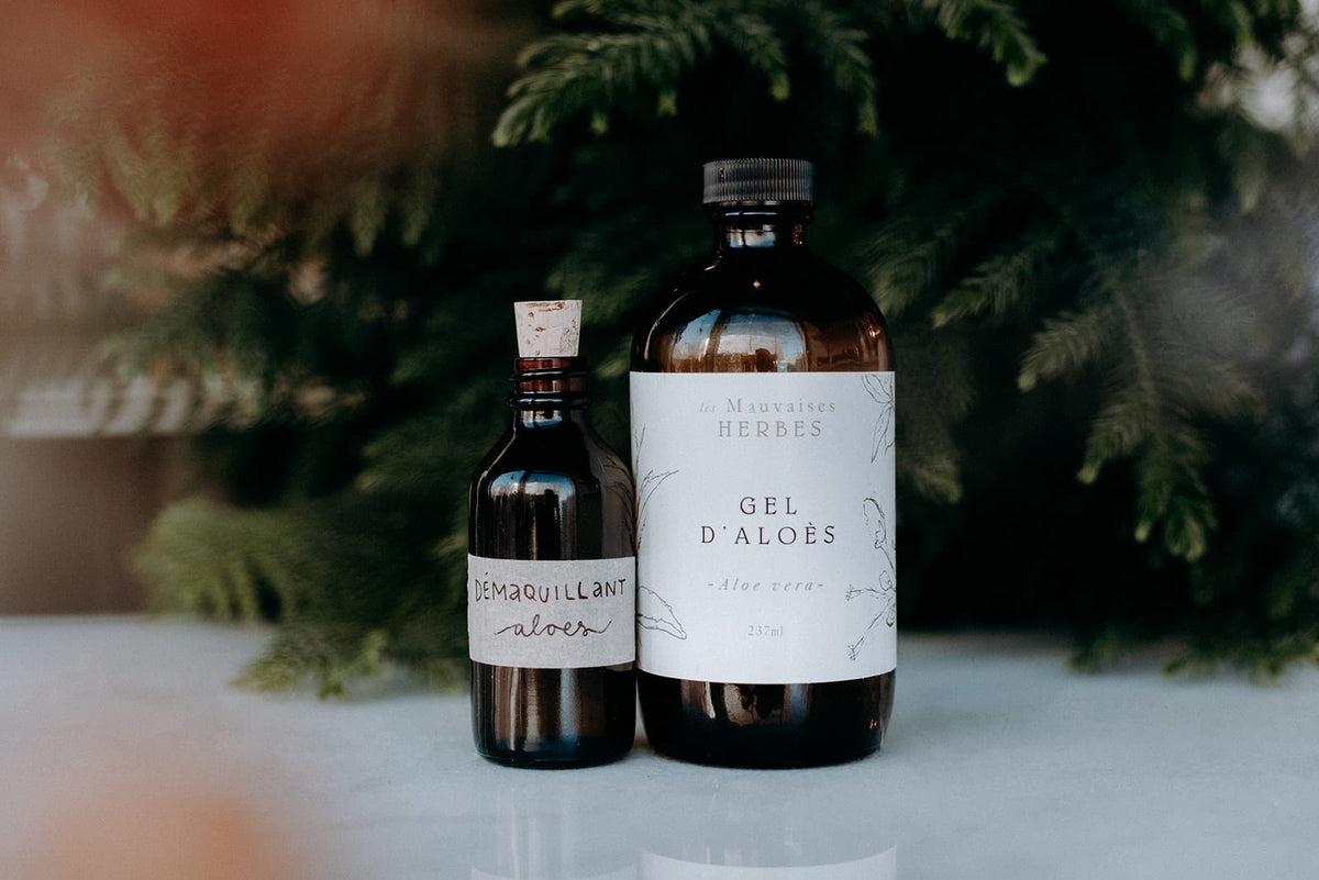 Gel démaquillant aloès et camomille - Les Mauvaises Herbes