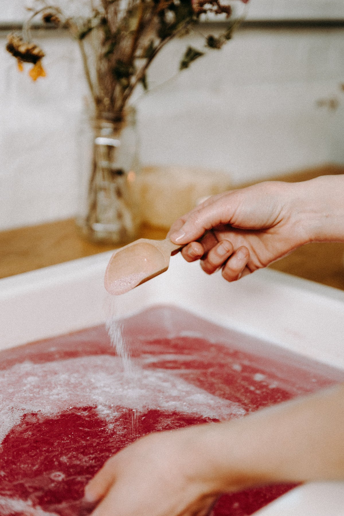 Poudre effervescente pour l'heure du bain