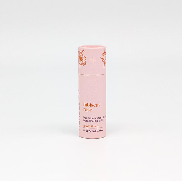 Baume à lèvres botanique teinté | hibiscus et rose - Les Mauvaises Herbes