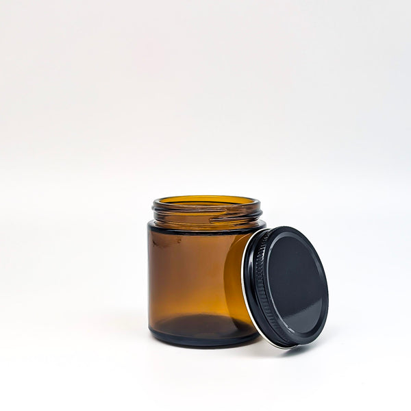 Pot en verre ambré | 125 ml (4 oz) - Les Mauvaises Herbes