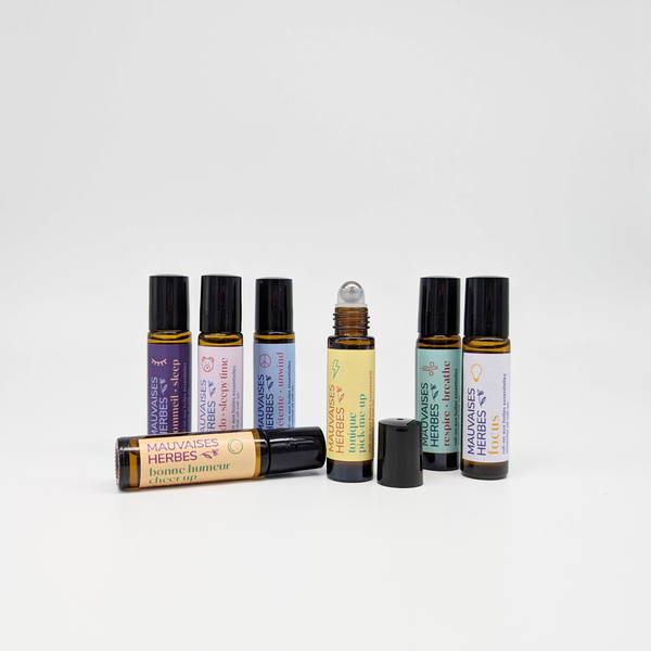 Bonne humeur | roll-on bien-être aux huiles essentielles - WHOLESALE - Les Mauvaises Herbes