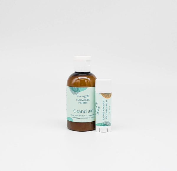 Duo Grand air | lotion hydratante & baume apaisant - Les Mauvaises Herbes