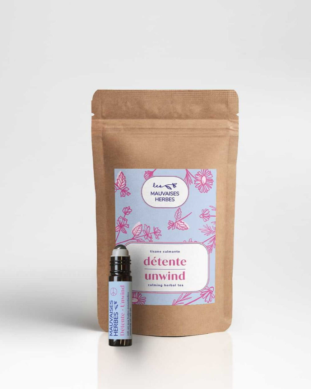 Duo Détente | tisane et roll-on aux huiles essentielles - Les Mauvaises Herbes