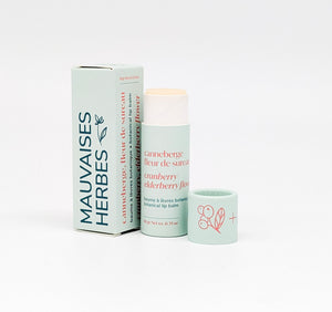 Baume à lèvres botanique | canneberge et fleur de sureau - Les Mauvaises Herbes