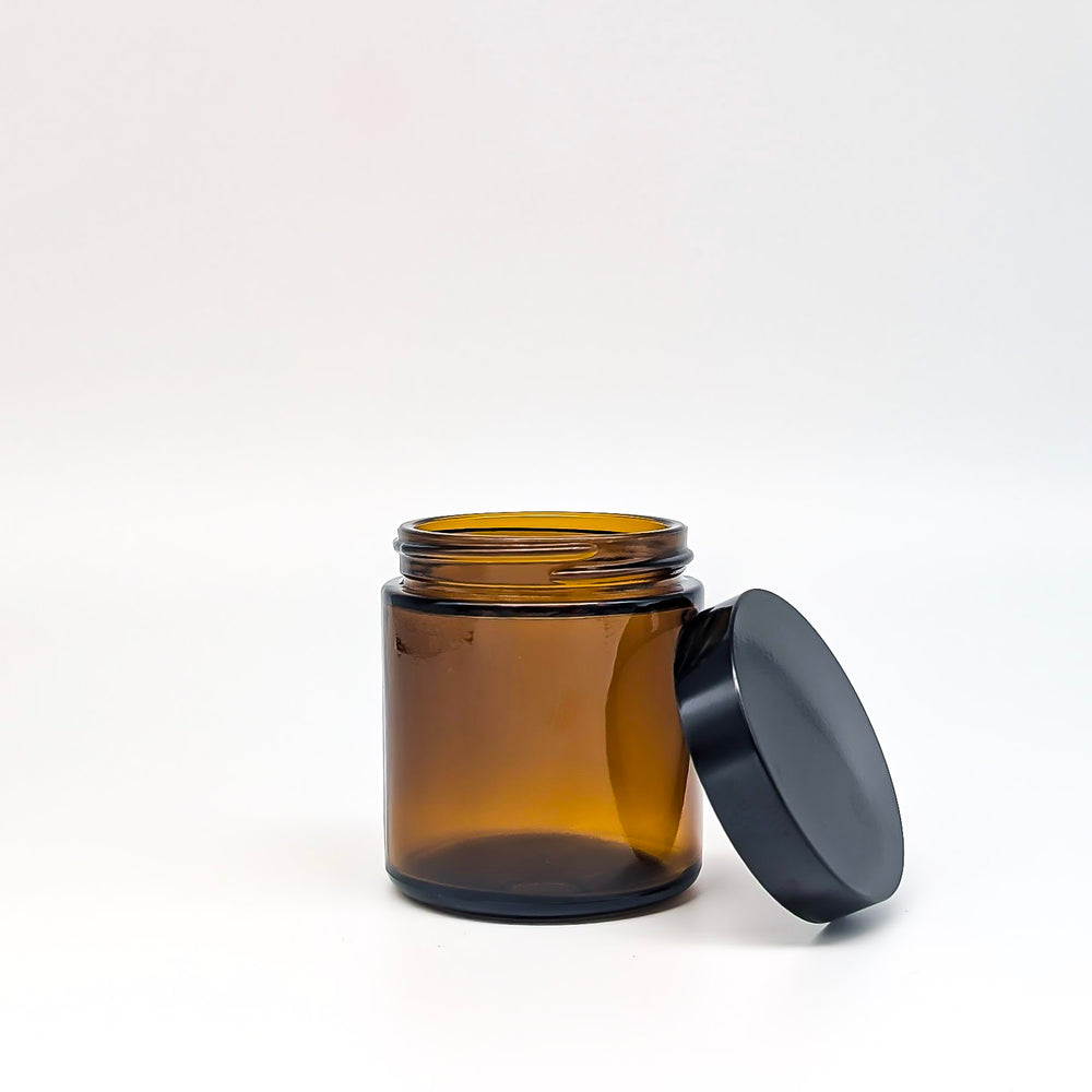 Pot en verre ambré | 125 ml (4 oz) - Les Mauvaises Herbes
