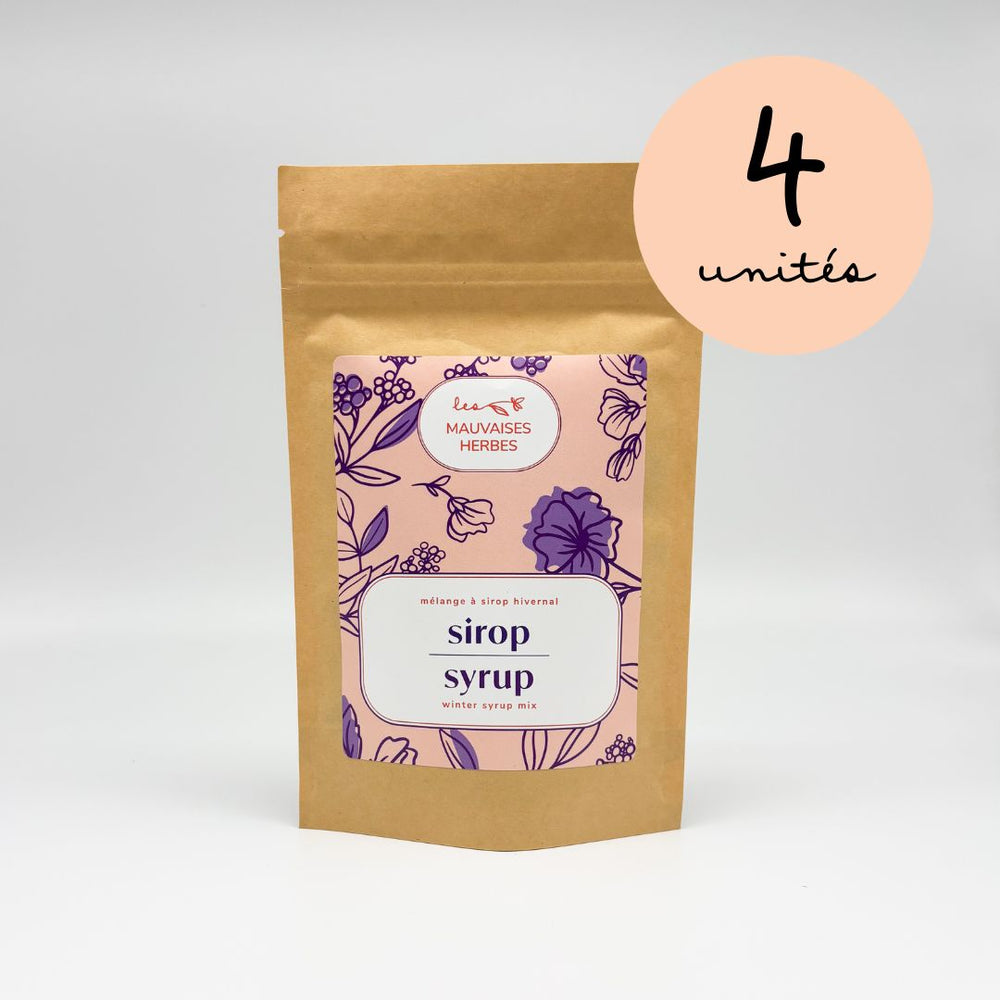 Mélange à sirop hivernal | sureau et guimauve - WHOLESALE - Les Mauvaises Herbes