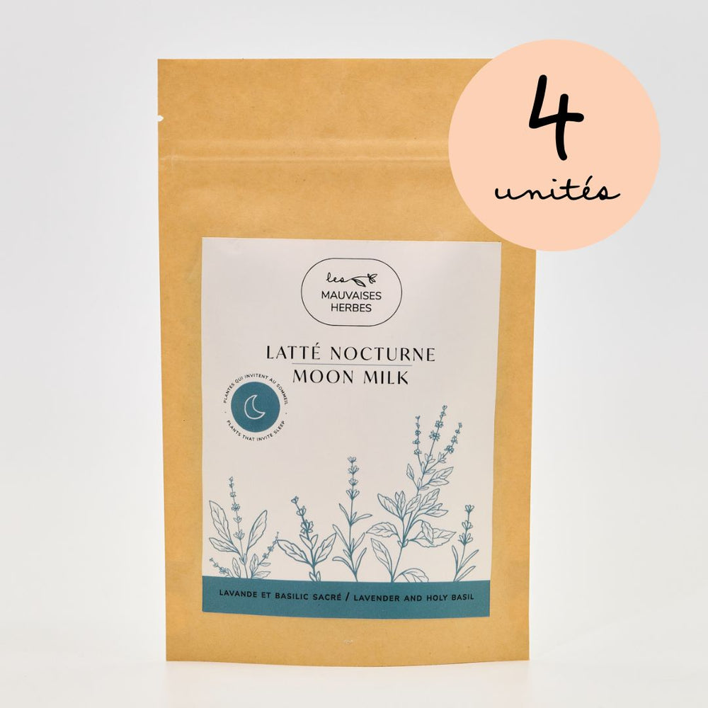 Latté nocturne bleu | lavande et basilic sacré - WHOLESALE - Les Mauvaises Herbes