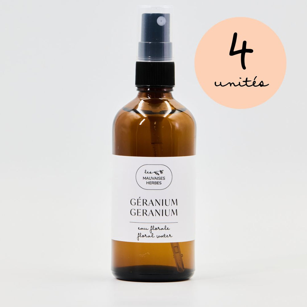 Hydrolat de géranium bio - WHOLESALE - Les Mauvaises Herbes