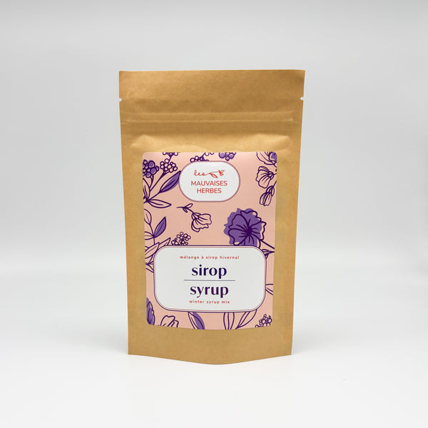Mélange à sirop hivernal | sureau et guimauve - WHOLESALE - Les Mauvaises Herbes