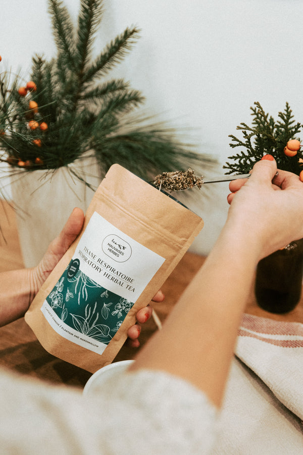 Tisane respiratoire - guimauve et plantain - Wholesale - Les Mauvaises Herbes