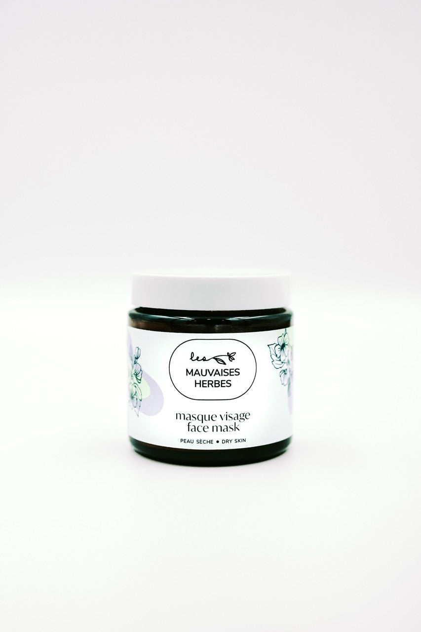 Masque visage Guimauve | peau sèche - Les Mauvaises Herbes