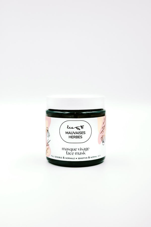 Masque visage Camomille | peau sensible et normale - Les Mauvaises Herbes