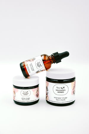 Masque visage Camomille | peau sensible et normale - Les Mauvaises Herbes