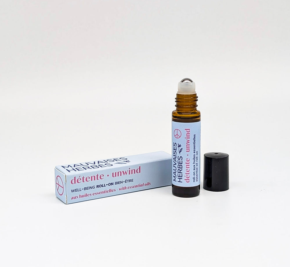 Détente | roll-on bien-être aux huiles essentielles - Les Mauvaises Herbes