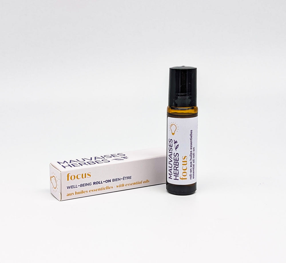Focus | roll-on bien-être aux huiles essentielles - Les Mauvaises Herbes
