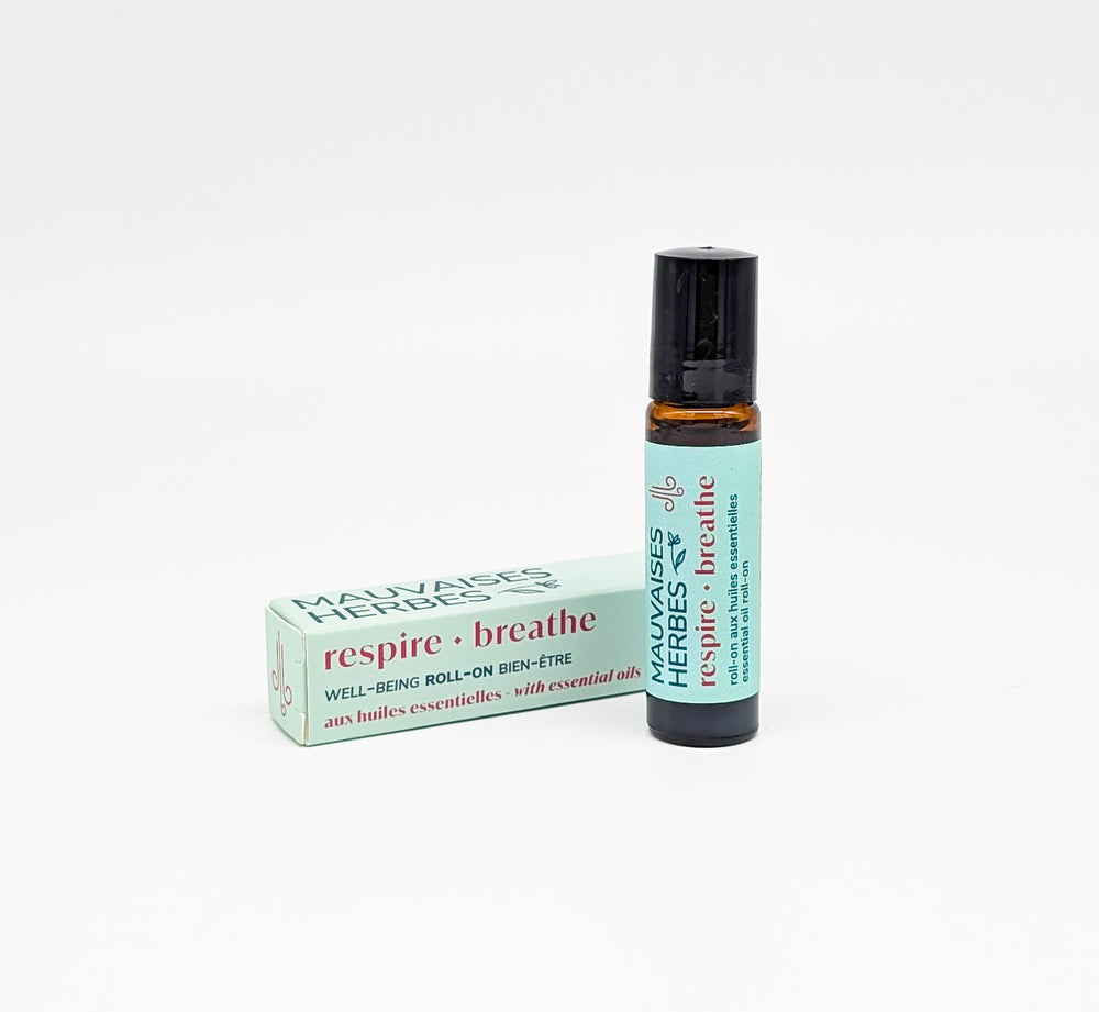 Respire | roll-on bien-être aux huiles essentielles - Les Mauvaises Herbes