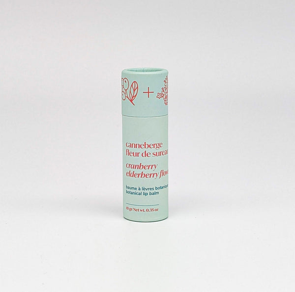 COMING SOON Baume à lèvres botanique | canneberge et fleur de sureau - WHOLESALE - Les Mauvaises Herbes