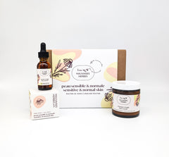 Coffret Camomille | peau sensible et normale - routine de soins - Les Mauvaises Herbes