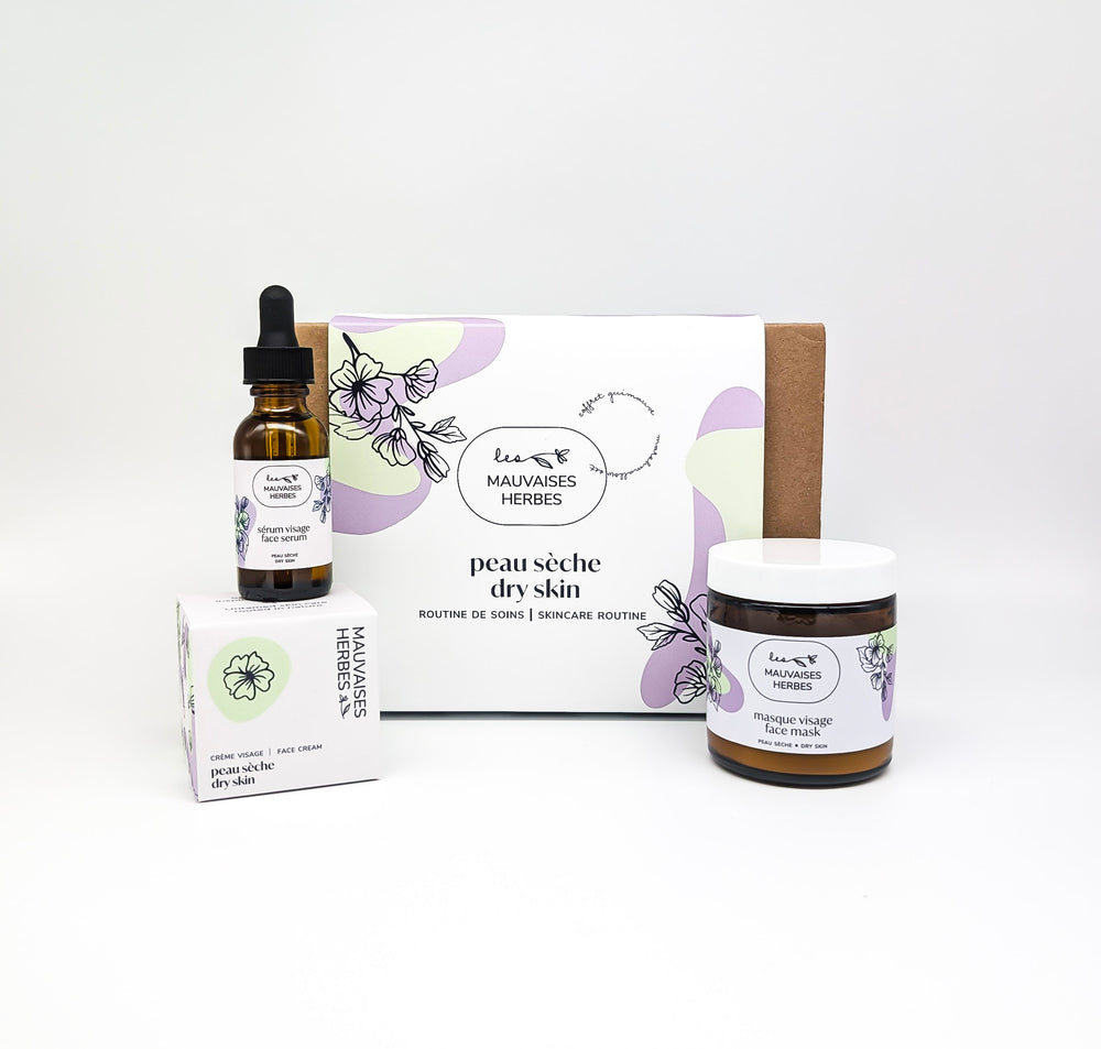 Coffret Guimauve | peau sèche - routine de soins - Les Mauvaises Herbes