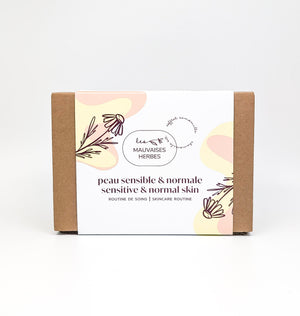 Coffret Camomille | peau sensible et normale - routine de soins - Les Mauvaises Herbes