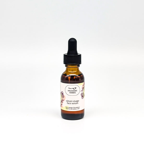 Sérum visage Camomille | peau sensible et normale - Les Mauvaises Herbes