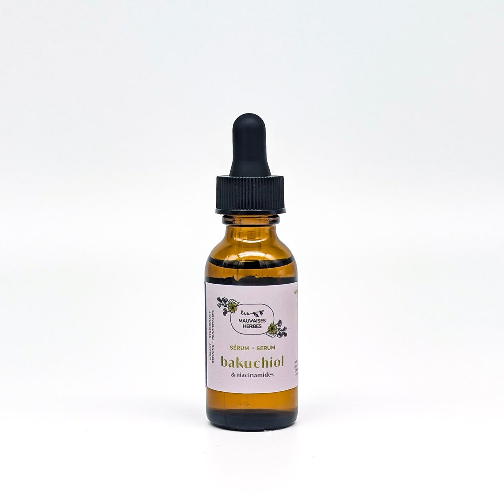COMING SOON Sérum visage bakuchiol & niacinamides | lissant et régénérant - Les Mauvaises Herbes