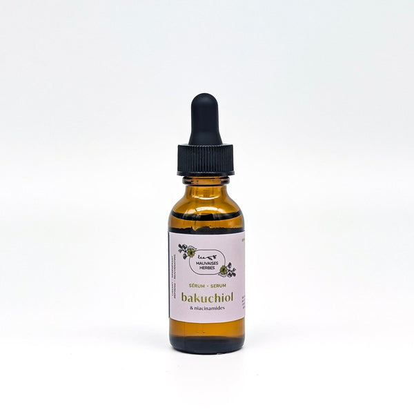 COMING SOON Sérum visage bakuchiol & niacinamides | lissant et régénérant - Les Mauvaises Herbes