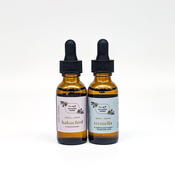 COMING SOON Sérum visage bakuchiol & niacinamides | lissant et régénérant - Les Mauvaises Herbes