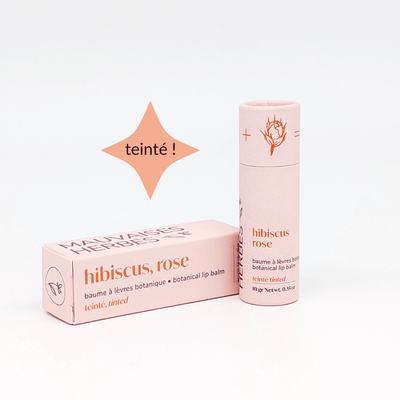 Tinted Botanical Lip Balm | Hibiscus & Rose
