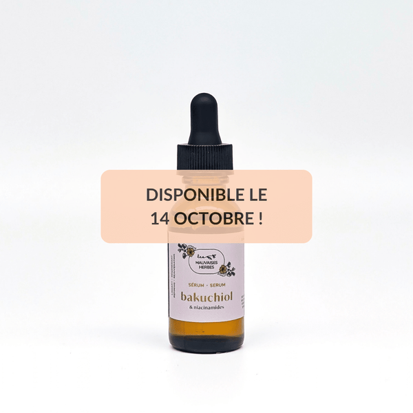 Sérum visage lissant & régénérant | bakuchiol et niacinamides - Les Mauvaises Herbes