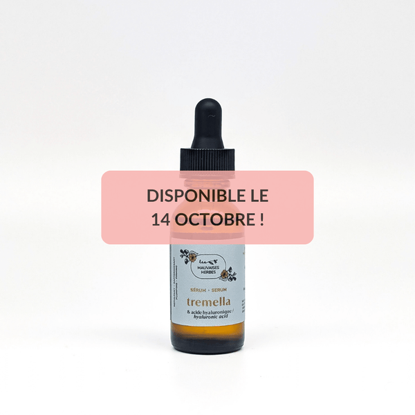 Sérum visage repulpant & raffermissant | tremella et acide hyaluronique - Les Mauvaises Herbes