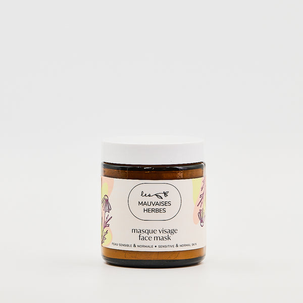 Masque visage Camomille | peau sensible et normale - WHOLESALE - Les Mauvaises Herbes