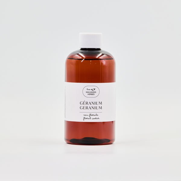 Hydrolat de géranium bio - Les Mauvaises Herbes