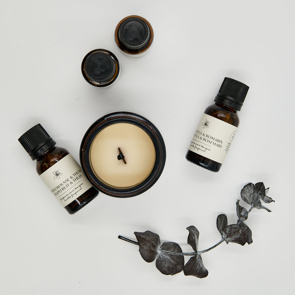 Mélanges d’huiles essentielles pour bougies maison - Les Mauvaises Herbes