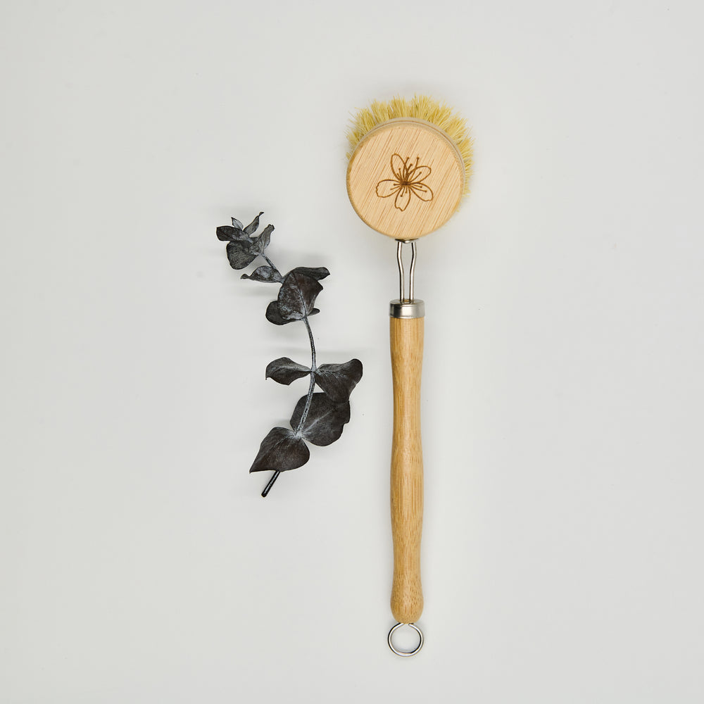 Brosse à vaisselle à tête rechargeable en bambou - Les Mauvaises Herbes