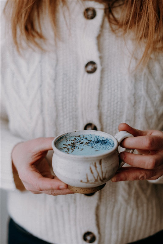 Latté nocturne bleu | lavande et basilic sacré - WHOLESALE - Les Mauvaises Herbes