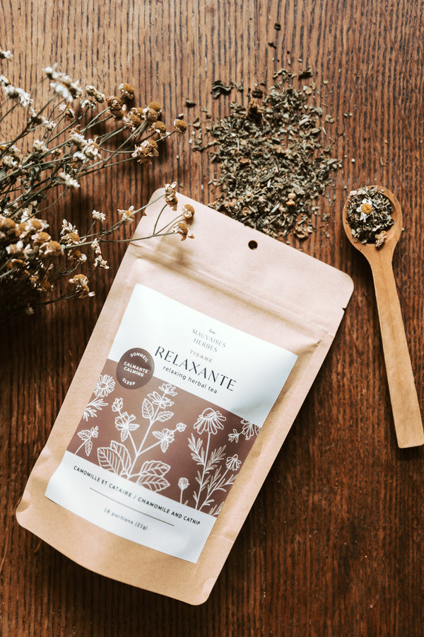 Tisane relaxante - camomille et cataire - Wholesale - Les Mauvaises Herbes
