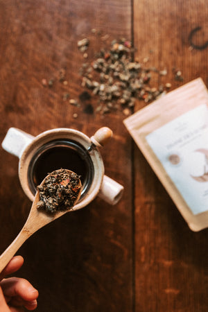 Tisane des lunes - achillée et framboisier - Les Mauvaises Herbes
